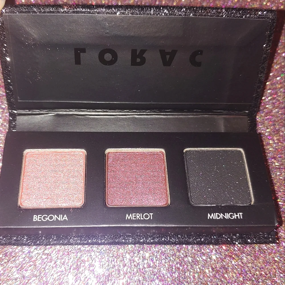 LORAC PRO Party Ready Palette Trio Eyeshadow Palette Begonia Merlot Midnight